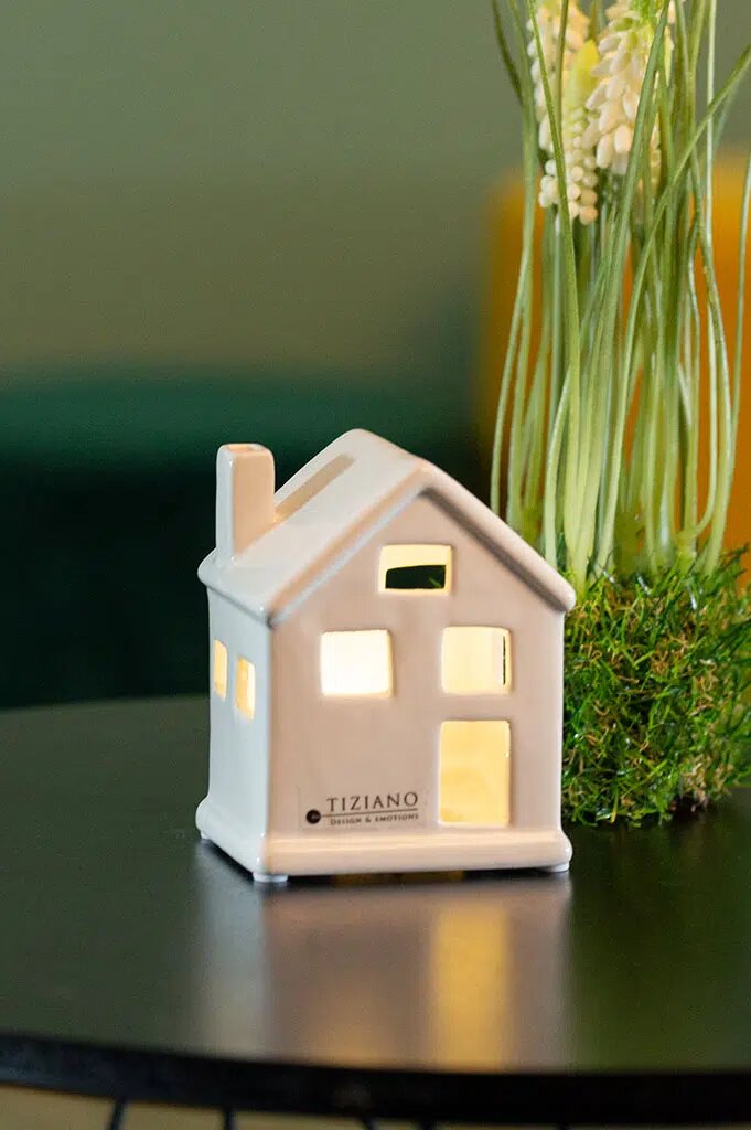 Haus Portofino breit 16cm LED cremeweiß