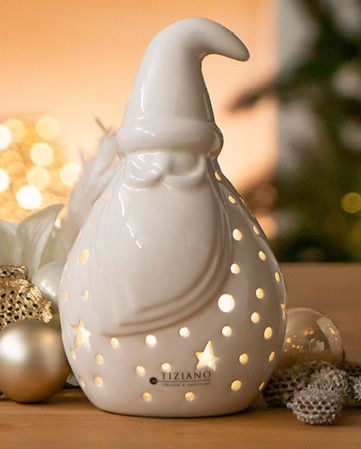 Santa Tinello 21cm LED cremeweiß