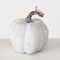 Dekokürbis Timea 11cm hellgrau