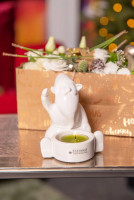 Teelichthalter Santa Joelo sitzend 11cm cremeweiß